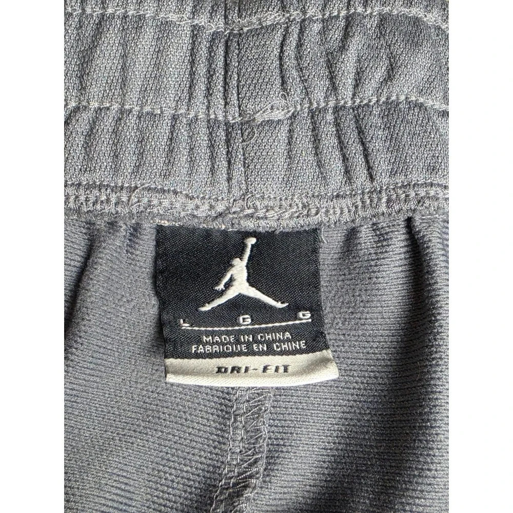 Jordan Mens Dri-FIT Basketball Shorts Grey Black White Jumpman Large L
